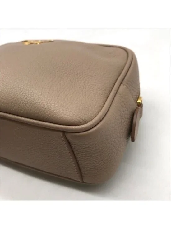 Prada Leather Pouch Gold Pink Beige Case - Picture 4 of 10